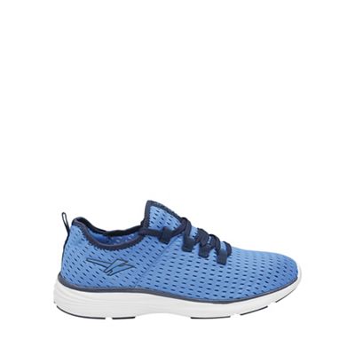 Blue/navy 'Sondrio' mens lace up trainers